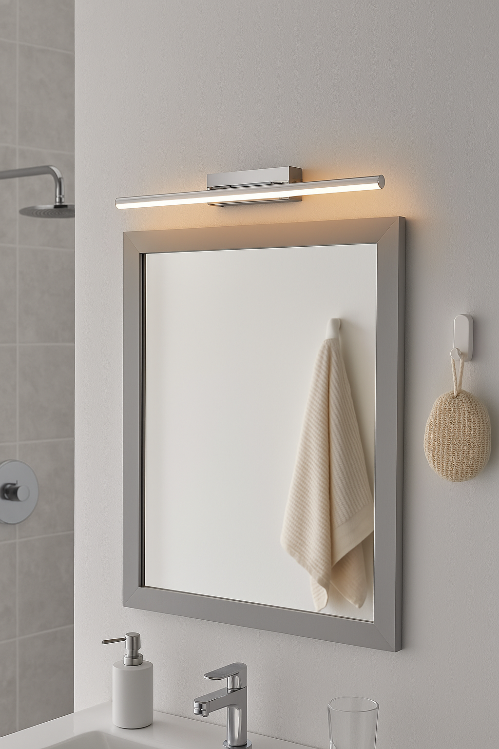 Kari vanity led light 60cm Chrome